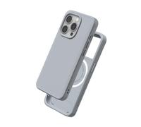 RhinoShield Coque Compatible avec MagSafe pour [iPhone 15 Pro] | SolidX - Coque renforcée avec Absorption des Chocs Design Fin Protection Contre Les Chutes de 3, m - Gris Argent