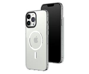 RhinoShield Coque transparente compatible avec MagSafe pour iPhone 13 Pro Max - Force magnétique supérieure - Résistance au jaunissement - Transparent - Protection optimale et personnalisable - Anneau