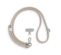 RhinoShield Cordon de téléphone tressé Cordon résistant et ajustable, Couleurs tendances à partir de matériaux recyclés(Adaptateur pour lanière de téléphone inclus) - Or Rose