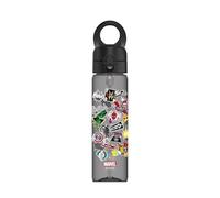 RhinoShield Gourde Magnétique AquaStand 800ml | Tritan avec bouchon paille, gourde de sport avec poignée compatible MagSafe, support avec angles réglables- [Marvel/Héros Marvel - Sticker]