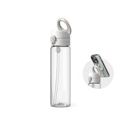 RhinoShield Gourde Magnétique AquaStand 800ml Tritan Bouchon Paille, Poignée Compatible MagSafe, Support Angles Réglables Étanche Légère - Clear