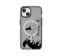 RhinoShield JellyTint Coque de Protection Transparente Compatible MagSafe pour [iPhone 13/14] | Force magnétique supérieure, Anti-Chocs - Noir [Naruto/Sketch - Yondaime]