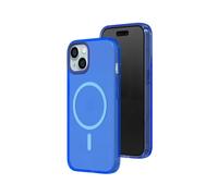 RhinoShield JellyTint Coque de Protection Transparente Compatible MagSafe pour [iPhone 15]| Force magnétique supérieure, dépasse Normes Militaires de Chute, Anti-Rayures et Anti-Chocs -Bleu Saphir