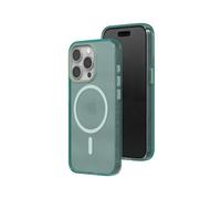RhinoShield JellyTint Coque de Protection Transparente Compatible MagSafe pour [iPhone 15 Pro]| Force magnétique supérieure, dépasse Normes Militaires de Chute, Anti-Rayures et Anti-Chocs-Vert Fumé
