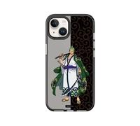 RhinoShield JellyTint Coque de Protection Transparente de Couleur Compatible avec [iPhone 13/14] | Dépasse Les Normes Militaires de Chute, Antichoc - Noir [One Piece/Zoro - Land of Wano Style]