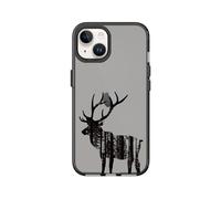 RhinoShield JellyTint Coque de Protection Transparente de Couleur Compatible avec [iPhone 13/14] | Dépasse Les Normes Militaires de Chute, résistant aux Rayures, Antichoc - Noir [The Winter Buck]