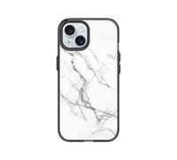 RhinoShield JellyTint Coque de Protection Transparente de Couleur Compatible avec [iPhone 15] | Dépasse Les Normes Militaires de Chute, résistant aux Rayures, Antichoc - Noir [Roma Marble]