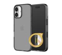 RhinoShield JellyTint Coque Transparente avec Bouton de contrôle caméra Compatible avec [iPhone 16] | Normes Militaires dépassées, résistante aux Rayures, Antichoc - Noir Quartz