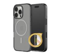RhinoShield JellyTint Coque Transparente avec Bouton de contrôle caméra Compatible MagSafe pour [iPhone 16 Pro Max] | Force magnétique supérieure, résistante aux Rayures, Antichoc - Noir Quartz