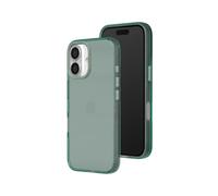 RhinoShield JellyTint Coque Transparente Compatible avec [iPhone 16 Plus] | Protection Militaire, résistante aux Rayures, Antichoc, découpe Bouton contrôle caméra - Vert Fumé
