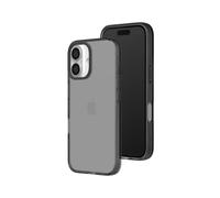 RhinoShield JellyTint Coque Transparente Compatible avec [iPhone 16 Plus] | Protection Militaire, résistante aux Rayures, Antichoc, découpe Bouton contrôle caméra - Noir Quartz