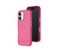 RhinoShield JellyTint Coque Transparente Compatible avec [iPhone 16 Plus] | Protection Militaire, résistante aux Rayures, Antichoc, découpe Bouton contrôle caméra - Rose Cerise