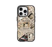 RHINOSHIELD JellyTint Coque Transparente compatible avec [iPhone 16 Pro] | Protection militaire, résistante aux rayures, antichoc, découpe bouton contrôle caméra- Noir[One Piece/Straw Hat Crew Wanted]