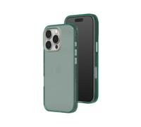 RhinoShield JellyTint Coque Transparente Compatible avec [iPhone 16 Pro] | Protection Militaire, résistante aux Rayures, Antichoc, découpe Bouton contrôle caméra - Vert Fumé