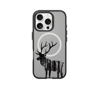 RhinoShield JellyTint Coque Transparente Compatible MagSafe pour [iPhone 16 Pro] | Force magnétique supérieure, Antichoc, découpe Bouton contrôle caméra - Noir [The Winter Buck]
