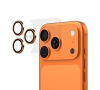 RhinoShield Orange Protections pour objectifs photo + protection du bloc photo arrière compatible avec [iPhone 17 Pro] | Protection complète, résistant aux rayures, outil d’alignement Inclus