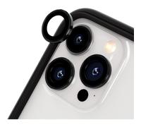 RHINOSHIELD [Pack de 3] protection pour objectifs photo compatible avec [iPhone 14 Pro / 14 Pro Max] Verre trempé 9H résistant aux rayures avec une fine bordure en aluminium anodisé - Noir