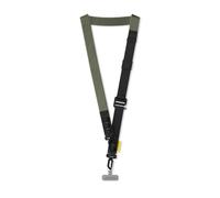 RHINOSHIELD Lanière Ultra 2-en-1 | Sangle Bandoulière et Poignet, Ajustable, Boucle pour AirPods, Clés et Porte-cartes, Sangle Urbaine pour Extérieur (Adaptateur Inclus) - Vert Kaki