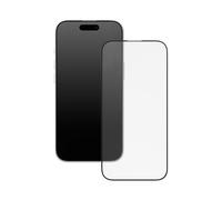 RhinoShield Protection d'écran en verre trempé 9H compatible avec [iPhone 16/15 / 14 Pro] | Haute transparence, à la lumière bleue, couverture complète, incurvée 3D, outil d'installation inclus
