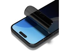 RHINOSHIELD Protection d'écran PRO anti-espion compatible avec [iPhone 16/15/14 Pro] Résistance renforcée contre les chocs, les rayures, anti-statique, anti-lumière bleue, outil d'installation inclus.