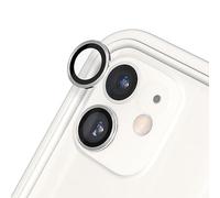 RhinoShield Protection d'objectif en verre trempé 9H compatible avec [iPhone 11/12 mini / 12] | Résistance aux chocs et aux rayures, haute clarté, protection anti-éclats, techn anti-buée - Argent