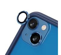 RhinoShield Protection d'objectif en verre trempé 9H compatible avec [iPhone 13 mini / 13] | Résistance aux chocs et aux rayures, haute clarté, protection anti-éclats, techn anti-buée - Bleu