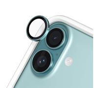 RhinoShield Protection d'objectif en verre trempé 9H compatible avec [iPhone 16/16 Plus] | Résistance aux chocs et aux rayures, haute clarté, protection anti-éclats, techn anti-buée - Vert