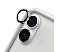 RHINOSHIELD Protections pour objectifs Photo Compatible avec [iPhone 17/16 Plus / 16] Verre Trempé 9H | Résistant aux Chocs et aux Rayures, Haute Transparence, Protection Contre Les éclats - Argent