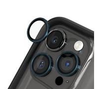 RhinoShield Protection d'objectif en verre trempé 9H compatible avec [iPhone 15 Pro / 15 Pro Max] | Résistance aux chocs et aux rayures, haute clarté, protection anti-éclats, techn anti-buée - Bleu