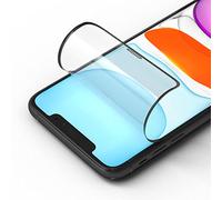 RhinoShield protection écran anti-chocs 3D Transparent compatible avec [iPhone 11 Pro/Xs/X] | Résiste aux chocs et aux rayures - Couverture intégrale 3D courbée - Installation facile