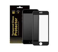 RhinoShield protection écran compatible avec [iPhone SE 3 / SE 2/8 / 7] | Verre trempé bord à bord 9H-Résistance rayures et traces de doigts-Dureté 9H protection 3D courbée[adhésif sans bulles]-Noir