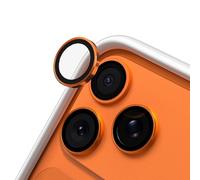 RHINOSHIELD Protections pour objectifs photo compatible avec [iPhone 17 Pro / 17 Pro Max ] Verre Trempé 9H Résistant aux chocs et aux rayures, haute transparence, protection contre les éclats - Orange