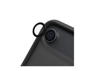 RhinoShield Protections pour objectifs Photo Compatible avec [iPhone Air] Verre Trempé 9H Résistant aux Chocs et aux Rayures, Haute Transparence, Protection Contre Les éclats - Noir