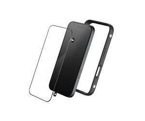 RhinoShield RhinoBuff Kit de précision pour FPS iPhone 16 Plus - Noir | Coque bumper pour manette gaming avec protection d’écran mate, bouton capteur pour PUBG, ventilation optimale
