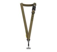 RhinoShield Sangle de téléphone Boucle magnétique avec système d'attache ultra-rapide, boucles supplémentaires pour accrocher des accessoires(Adaptateur pour lanière de téléphone inclus) - Beige