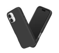 RhinoShield SolidSuit Coque Compatible avec [iPhone 16 Plus] | Design Fin Absorbant Les Chocs, Finition Mate Premium, découpe Bouton contrôle caméra - Noir