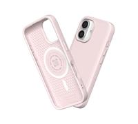 RhinoShield SolidSuit Coque Compatible MagSafe pour [iPhone 16 Plus] | Design Fin Absorbant Les Chocs, Finition Mate Premium, découpe Bouton contrôle caméra - Rose Sorbet