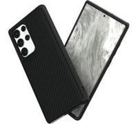 RhinoShield SolidSuit - Coque de protection pour téléphone portable - noir fibre de carbone - pour Samsung Galaxy S22 Ultra Noir G