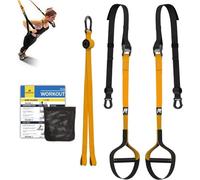 RHINOSPORT Sangles de Suspension Kit d'entraînement avec Crochet de Porte réglable Fitness à la Maison Convient pour Les déplacements