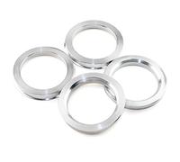 Rhinotuning 4 anneaux de centrage Ø 74,1 mm vers Ø 57,1 mm argent aluminium