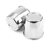 RhinoTuning Lot de 2 cache-moyeux de 3,13" OD 86 mm ID 80 mm cache-moyeux pour remorque/jantes de camion 3,13" (chrome)