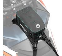 Rhinowalk MCY2601 Sacoche de réservoir de moto étanche 2 l avec système MOLLE, doublure intérieure amovible, passe-câbles, organisation intérieure et logo réfléchissant