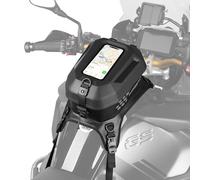 Rhinowalk Sac de réservoir de moto étanche Sac à dos de moto avec panneau de séparation compatible avec Honda Yamaha Suzuki Kawasaki Harley - Noir