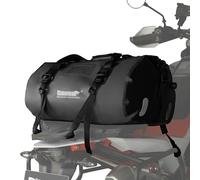 Rhinowalk Sac de sport étanche 45 l - Sac de selle et de queue de moto, compatible avec porte-bagages arrière et coffre - Camping, bateau, vélo, voyage (noir)