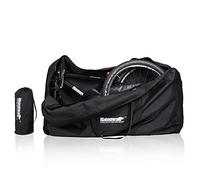Rhinowalk Sac de transport pour vélo de 26 pouces de taille de roue de VTT de route - Sac de transport étanche pliable pour train, avion (Noir)