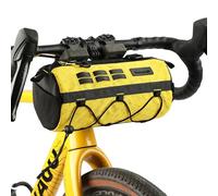 Rhinowalk Sacoche de guidon de vélo 2,8 l - Sacoche de guidon étanche avec structure solide en EVA et bandoulière - pour VTT, vélo de route et vélo de tourisme (jaune)