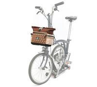Rhinowalk Sacoche de guidon de vélo à libération rapide - Pour vélo pliant Brompton - Avec bandoulière - Housse de pluie