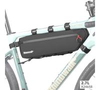 Rhinowalk Sacoche triangulaire de vélo - Étanche - 2,7 l - Sous le tube - Accessoire de vélo professionnel - Taille XXL
