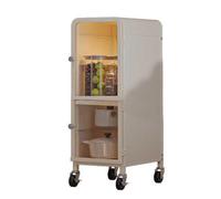 RHJOPL Chariot De Rangement Fin,Coulissant À 3 Ou 5 Niveaux,Chariot De Cuisine À roulettes,Support en Plastique À Côté du Réfrigérateur,for Cuisine,Petits Espaces(20x40x87cm)