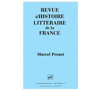 RHLF 2000, n° 1 Marcel Proust - Collectif - Puf - broché - Revue